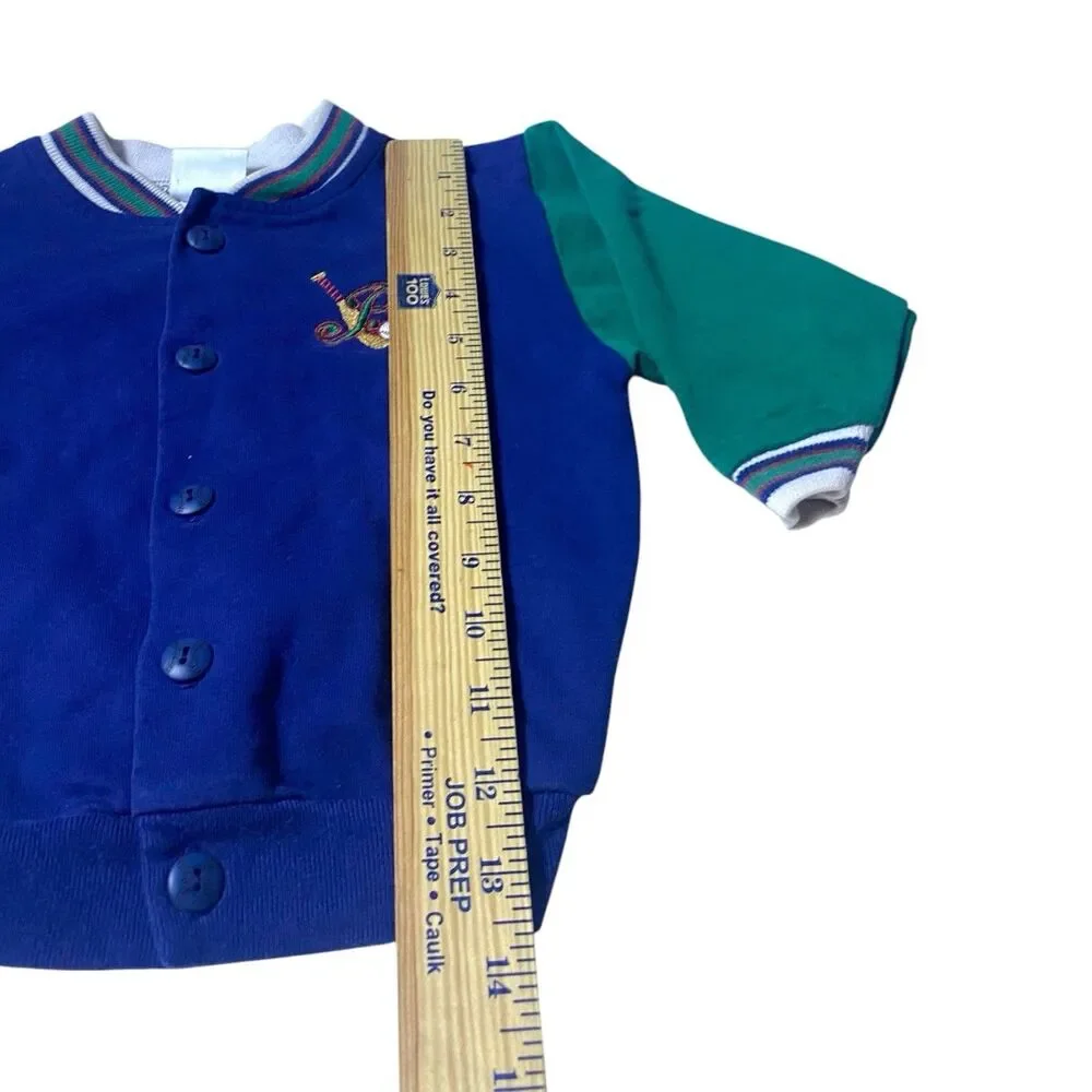 Vintage 90s Oshkosh B’Gosh Baseball Varisty Jacket Toddler 24mo Baby B'gosh USA